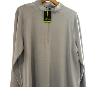 DSG Men's Light Blue Performance 1/4 Zip-up NWT